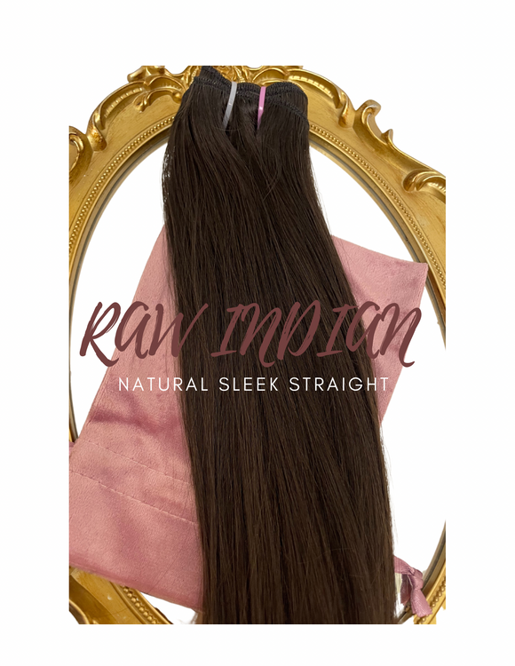 Raw Indian Natural Sleek Straight Hair Extensions
